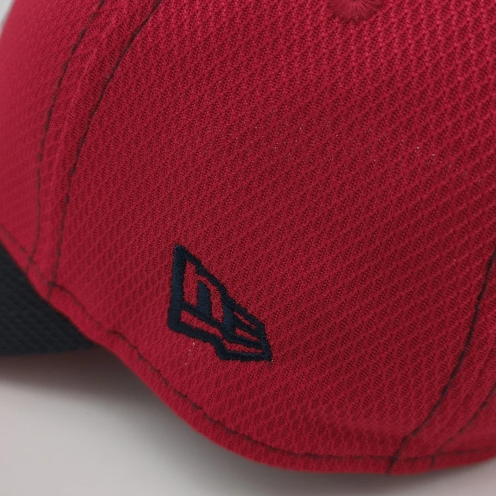 Washington Nationals Hat Cap Strapback Adjustable Red Black Mens New Era Mesh